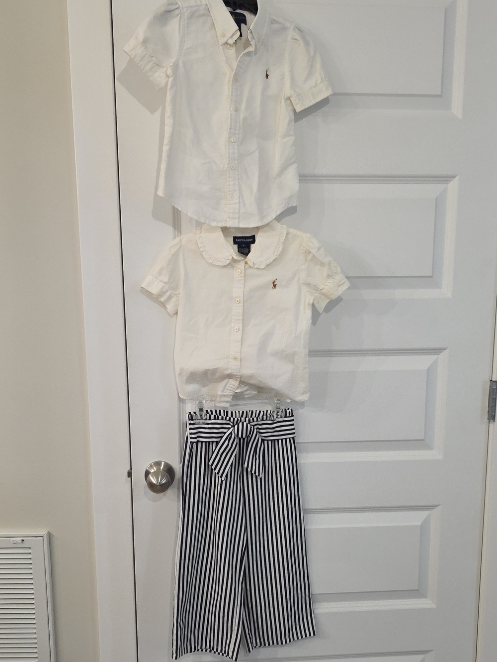 *EUC* 2 RL Button Down + J&J Wide Leg Pant